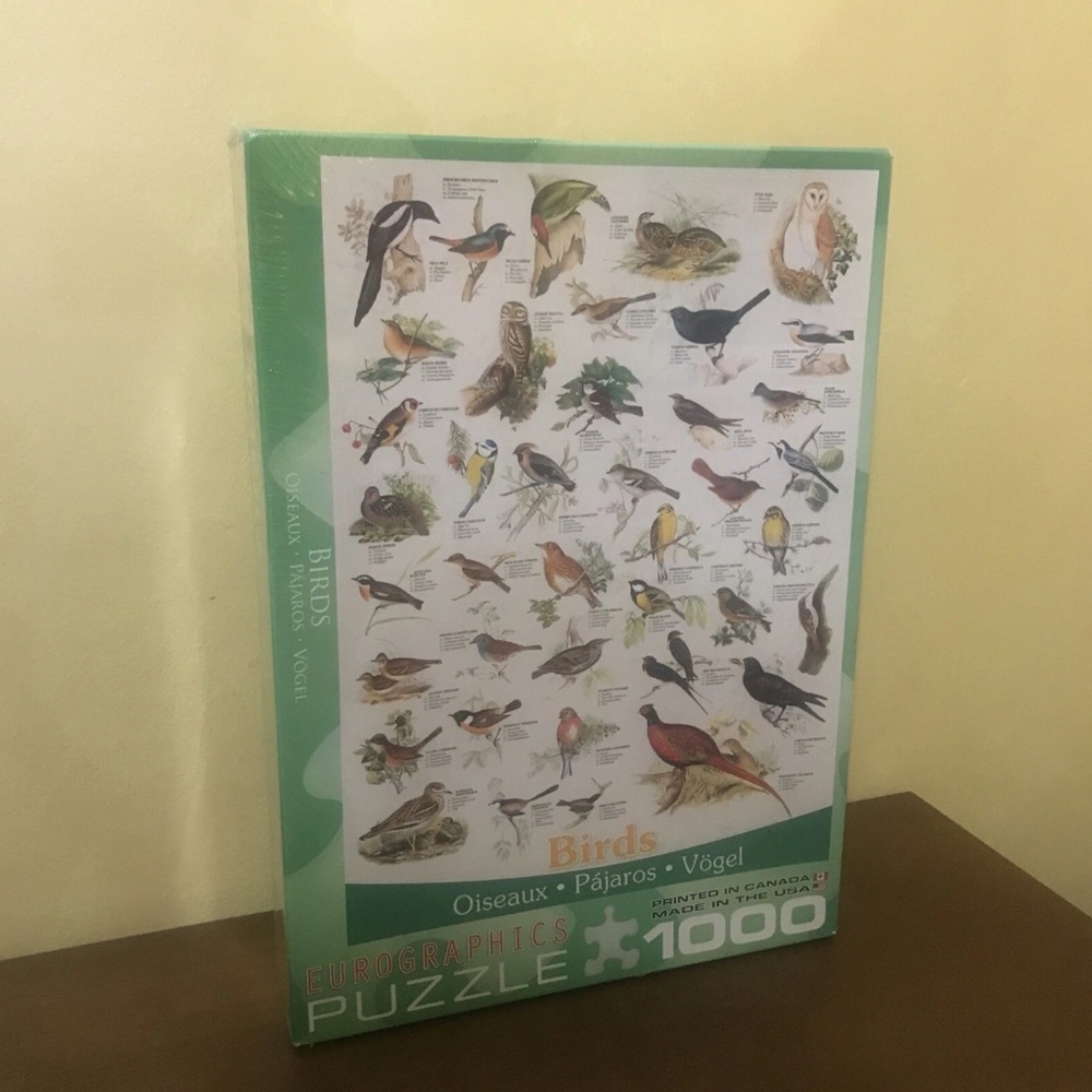 Eurographics 1000 Piece Birds Puzzle Sealed, Oiseaux, Pajaros, Vogel, Bird Lover